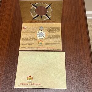 Brown and Gold Decorative Card